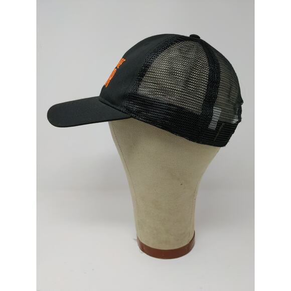 Hard Core Hunter Snapback Mesh Back Hat Embroidered Logo OSFM Black - Picture 4 of 10